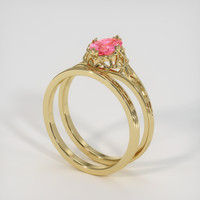 1.04 Ct. Sapphire Ring, 14K Yellow Gold 2