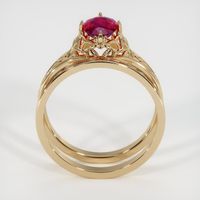0.82 Ct. Ruby Ring, 14K Yellow Gold 3