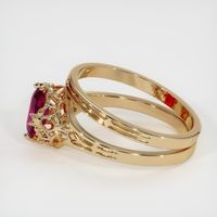 0.82 Ct. Ruby Ring, 14K Yellow Gold 4