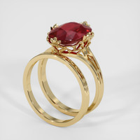 4.31 Ct. Ruby Ring, 14K Yellow Gold 2