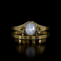 1.03 Ct. Sapphire Ring, 14K Yellow Gold 1