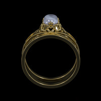 1.03 Ct. Sapphire Ring, 14K Yellow Gold 3