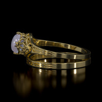 1.03 Ct. Sapphire Ring, 14K Yellow Gold 4
