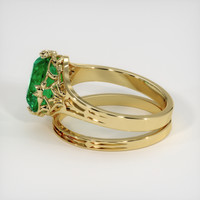 1.84 Ct. Emerald Ring, 18K Yellow Gold 4