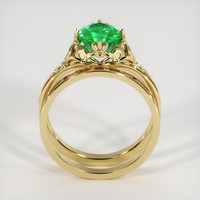1.38 Ct. Emerald Ring, 18K Yellow Gold 3