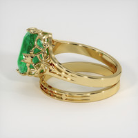 2.81 Ct. Emerald Ring, 18K Yellow Gold 4