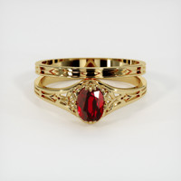 1.23 Ct. Ruby  Ring - 18K Yellow Gold