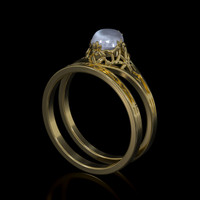 1.03 Ct. Sapphire Ring, 18K Yellow Gold 2