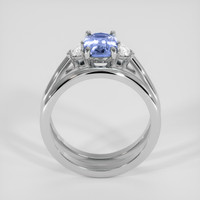 1.97 Ct. Blue Sapphire Ring, 14K White Gold 3