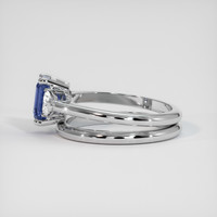 1.46 Ct. Blue Sapphire Ring, 18K White Gold 4