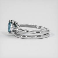 1.33 Ct. Sapphire Ring, 18K White Gold 4