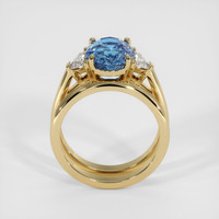 4.14 Ct. Bi Color Sapphire Ring, 14K Yellow Gold 3