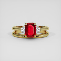2.01 Ct. Ruby Ring, 14K Yellow Gold 1