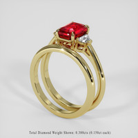 2.01 Ct. Ruby Ring, 14K Yellow Gold 2