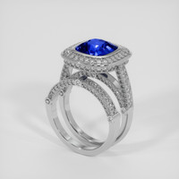 6.02 Ct. Blue Sapphire Ring, Platinum 950 2