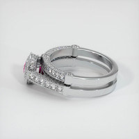 0.39 Ct. Pink Sapphire Ring, Platinum 950 4