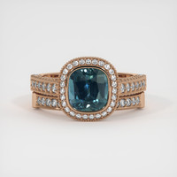 2.04 Ct. Sapphire Ring, 14K Rose Gold 1