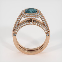 2.04 Ct. Sapphire Ring, 14K Rose Gold 3