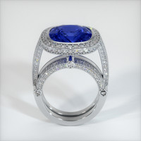 10.60 Ct. Blue Sapphire Ring, 10K White Gold 3