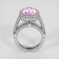 5.72 Ct. Pink Kunzite Ring, 14K White Gold 3
