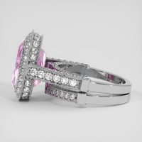 5.72 Ct. Pink Kunzite Ring, 14K White Gold 4