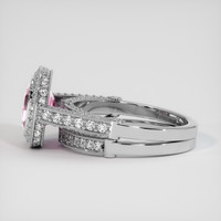 3.50 Ct. Pink Sapphire Ring, 14K White Gold 4