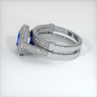 1.73 Ct. Sapphire Ring, 18K White Gold 4