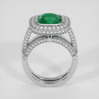 3.37 Ct. Emerald Ring, 18K White Gold 3