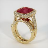 10.35 Ct. Ruby Ring, 18K Yellow Gold 2