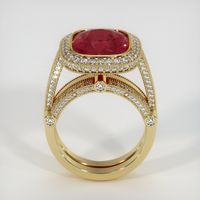 10.35 Ct. Ruby Ring, 18K Yellow Gold 3