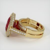10.35 Ct. Ruby Ring, 18K Yellow Gold 4