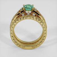 1.49 Ct. Bluish Green Sapphire Ring, 14K Yellow Gold 3