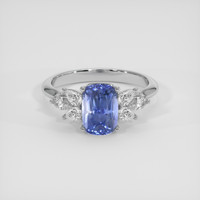 3.00 Ct. Blue Sapphire Ring, Platinum 950 1