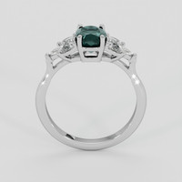 1.55 Ct. Bluish Green Sapphire Ring, Platinum 950 3