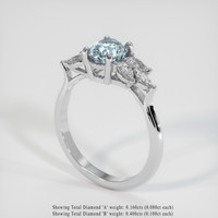 1.32 Ct. Sapphire Ring, Platinum 950 2