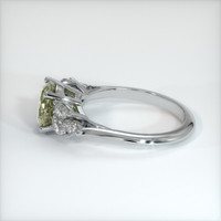 1.93 Ct. Greenish Yellow Sapphire Ring, Platinum 950 4