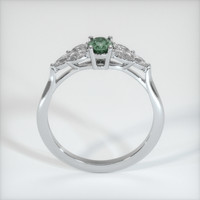 0.70 Ct. Bluish Green Sapphire Ring, Platinum 950 3