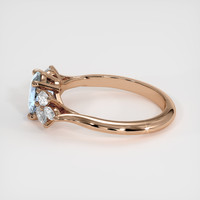 1.60 Ct. Blue Sapphire Ring, 14K Rose Gold 4