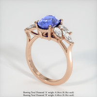 3.09 Ct. Sapphire Ring, 18K Rose Gold 2