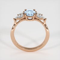 1.60 Ct. Blue Sapphire Ring, 18K Rose Gold 3