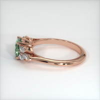 1.26 Ct. Green Sapphire Ring, 18K Rose Gold 4
