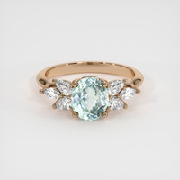 1.79 Ct. Sapphire Ring, 18K Rose Gold 1