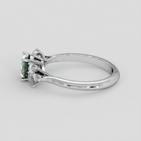 1.28 Ct. Bluish Green Sapphire Ring, 10K White Gold 4