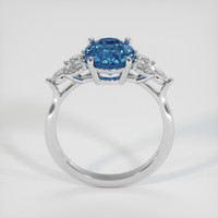 3.67 Ct. Sapphire Ring, 14K White Gold 3