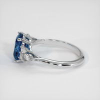 3.67 Ct. Sapphire Ring, 14K White Gold 4