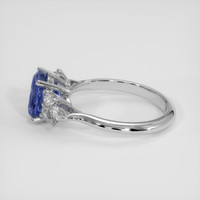3.00 Ct. Blue Sapphire Ring, 14K White Gold 4