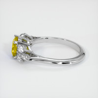 0.92 Ct. Bi Color Sapphire Ring, 14K White Gold 4