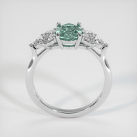 1.19 Ct. Bluish Green Sapphire Ring, 14K White Gold 3