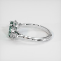 1.19 Ct. Bluish Green Sapphire Ring, 14K White Gold 4