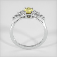 0.41 Ct. Greenish Yellow Sapphire Ring, 14K White Gold 3